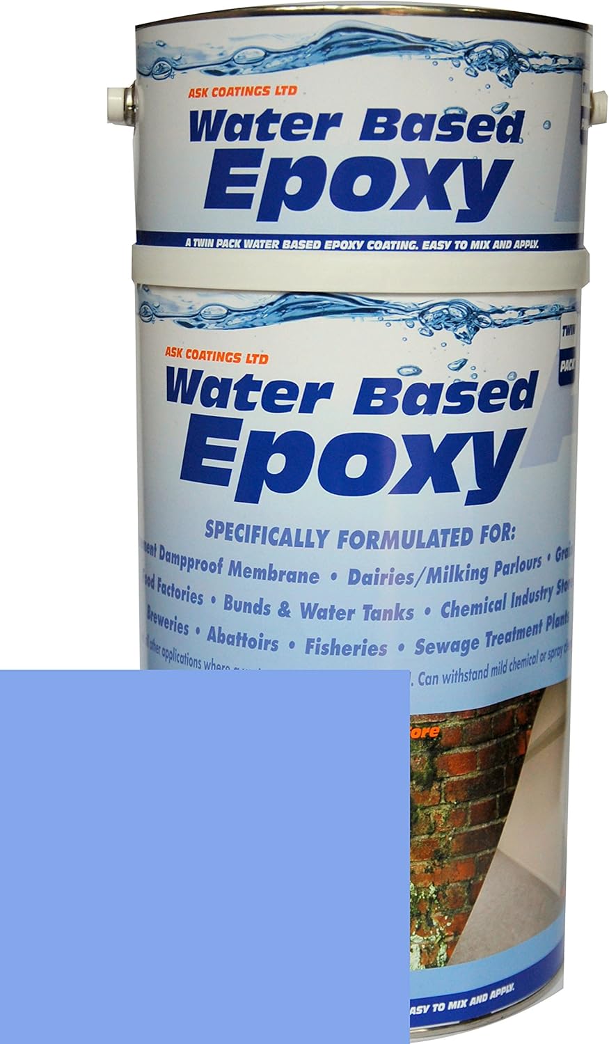 Damp Proof Epoxy Resin Water Based Paint for Garages, Walls, Basements
