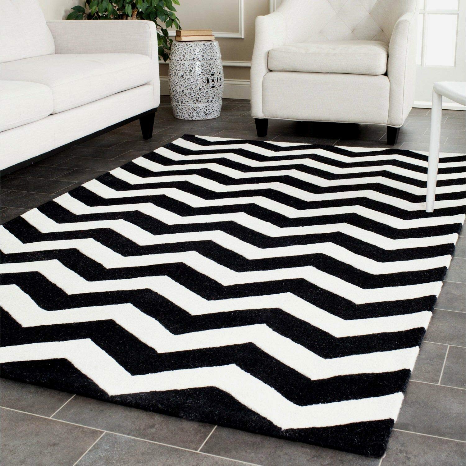 Buy Saif Carpets Handmade Geometric Modern Carpet for Living Room