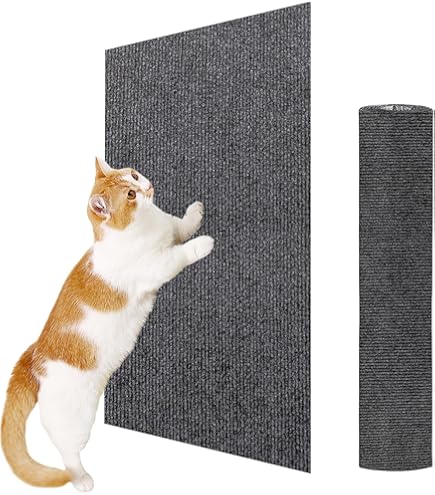 Cat Scratcher Mat 24x14 Inch - Wall & Floor Scratching Pad With Catnip