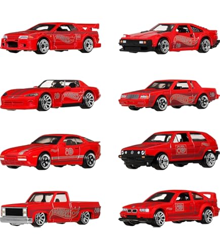 Amazon.com: Hot Wheels 80th Anniversary Mattel 7 Pack Ride On Toy