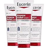 Eucerin Eczema Relief Body Cream with Colloidal Oatmeal, Multipack 3 x 8 OZ | Daily Eczema Cream, Soothes Eczema-Prone, Itchy Skin, Reduced Flare Ups, NEA Accepted, Fragrance Free, Steroid Free
