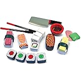 Melissa & Doug Sushi Slicing Wooden Play Food Set