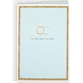 Hallmark Wedding Card (To Have and To Hold) for Bridal Shower, Engagement | Glitter Embellishments, Coordinating Envelope Included, Card Measures 5.5 X 7.2 in, Modern Rangoli Design