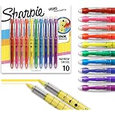 Sharpie Liquid Highlighters, Chisel Tip, Assorted Colors, 10 Count - Journaling, School, Study Supplies