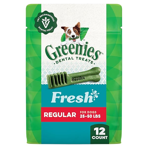 GREENIES VETERINARIAN-RECOMMENDED NATURAL DENTAL DOG TREATS, DENTAL CHEWS...