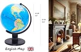 EXERZ World Globe 25cm Educational Political Map Swivel Desk Globe view 2