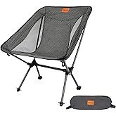 Msnaile Camping Chair, Carbon Fiber Frame 1.5 lbs Ultralight Folding Chair, Compact Portable Camp Chair for Adults, Backpacking, Hiking, Outdoor, Travel
