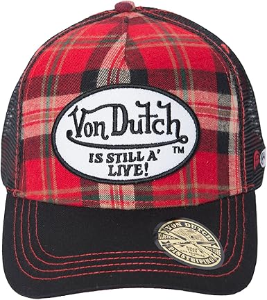 flannel trucker hat