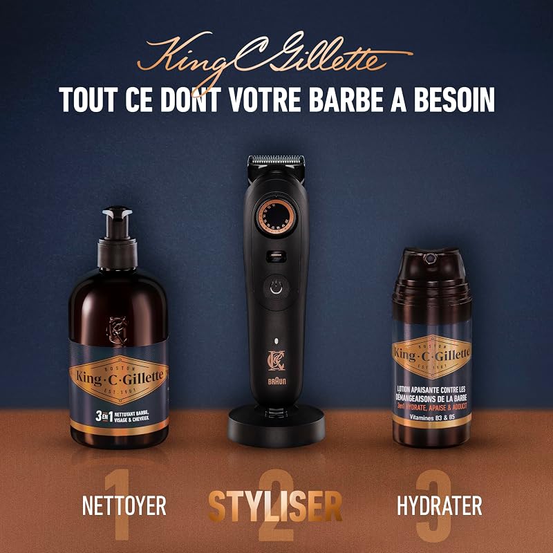 Tondeuse Barbe Homme Pro Max, Electrique, Noire