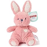 GUND Baby Oh So Snuggly Littles Bunny Rabbit, Small Stuffed Animals, Bunny Stuffed Animal, Plush Toys for Infants and Toddlers, Pink, 7”