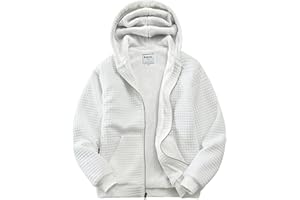 Fozexi Men's Fleece Heavyweight Full Zip Hoodie Sweatshirt Jacket Hooded for Men