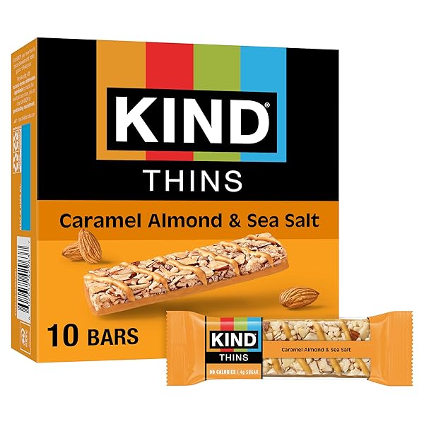 KIND THINS SNACK BARS, CARAMEL ALMOND & SEA...