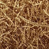 Caleihd 1LB Crinkle Paper Filler Cut Shredded Paper, Gift Box Baskets Wrapping and Filling for Easter, Birthday, Wedding, Christmas Decoration(Brown)
