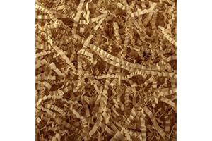 Caleihd 1LB Crinkle Paper Filler Cut Shredded Paper, Gift Box Baskets Wrapping and Filling for Easter, Birthday, Wedding, Christmas Decoration(Brown)