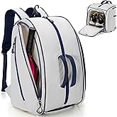 Smasrob Pickleball Bag Fits 4 Pickleball Paddles, Pickleball Backpack with Laptop Pocket, Shoe Compartment and Fence Hook
