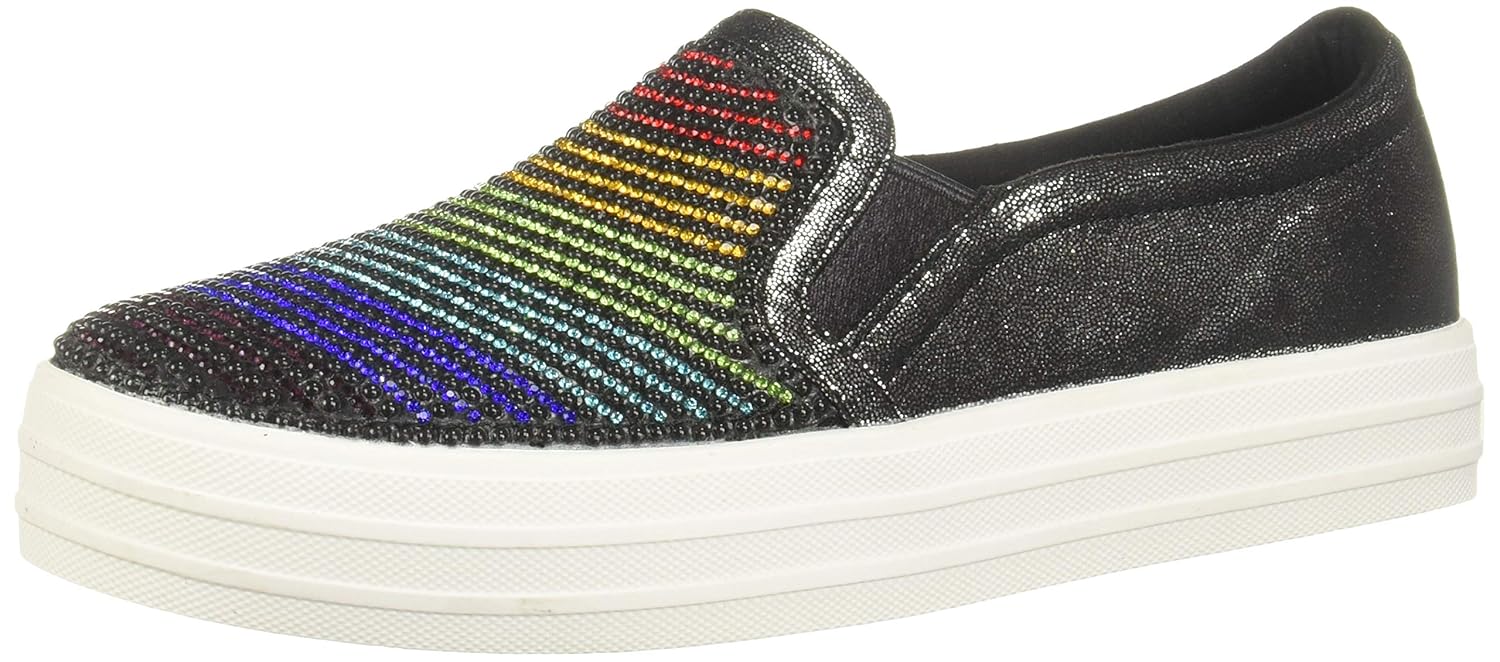 skechers black platform sneakers