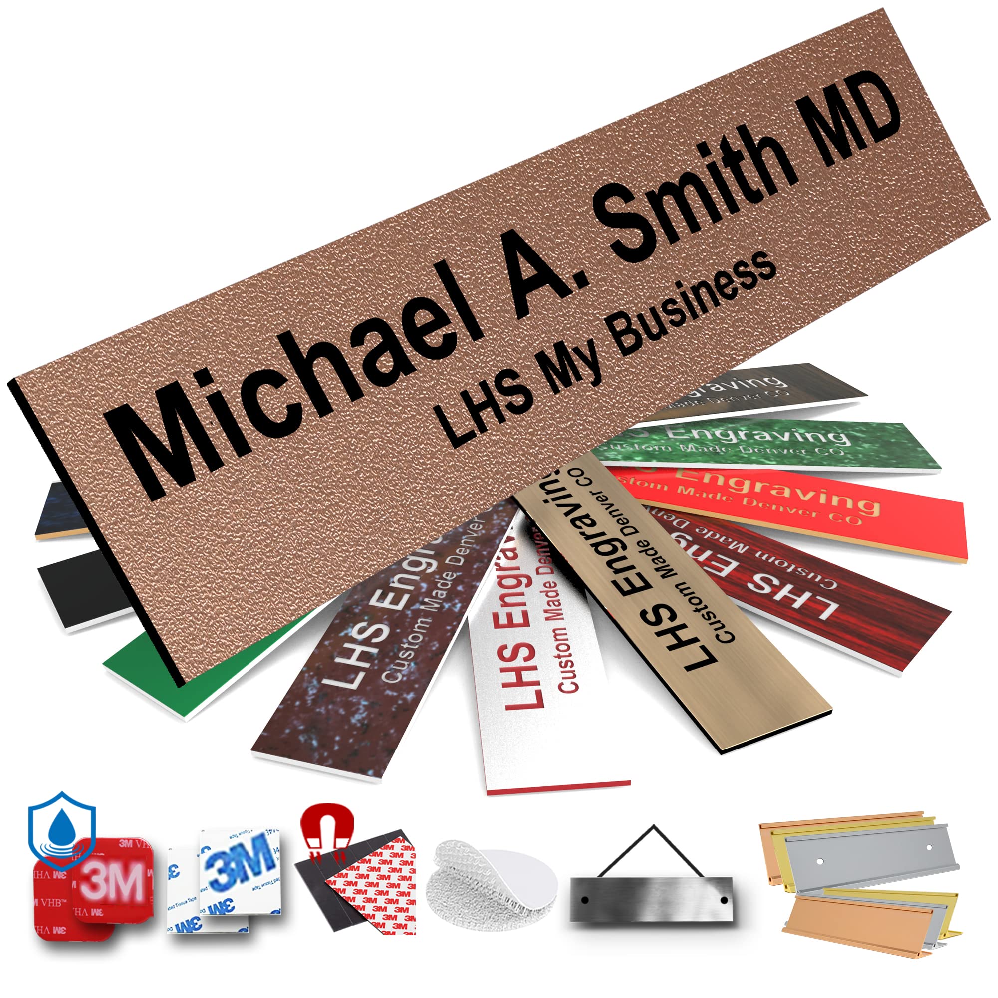Engraved Name Plates for Door Sign Personalized