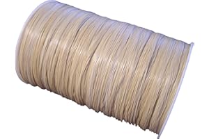 Oatmeal Matte Raffia Ribbon, 1/4" X 100 Yards by Paper Mart
