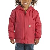 Carhartt girls Zip Front Canvas Insulated Hooded Active Jacket