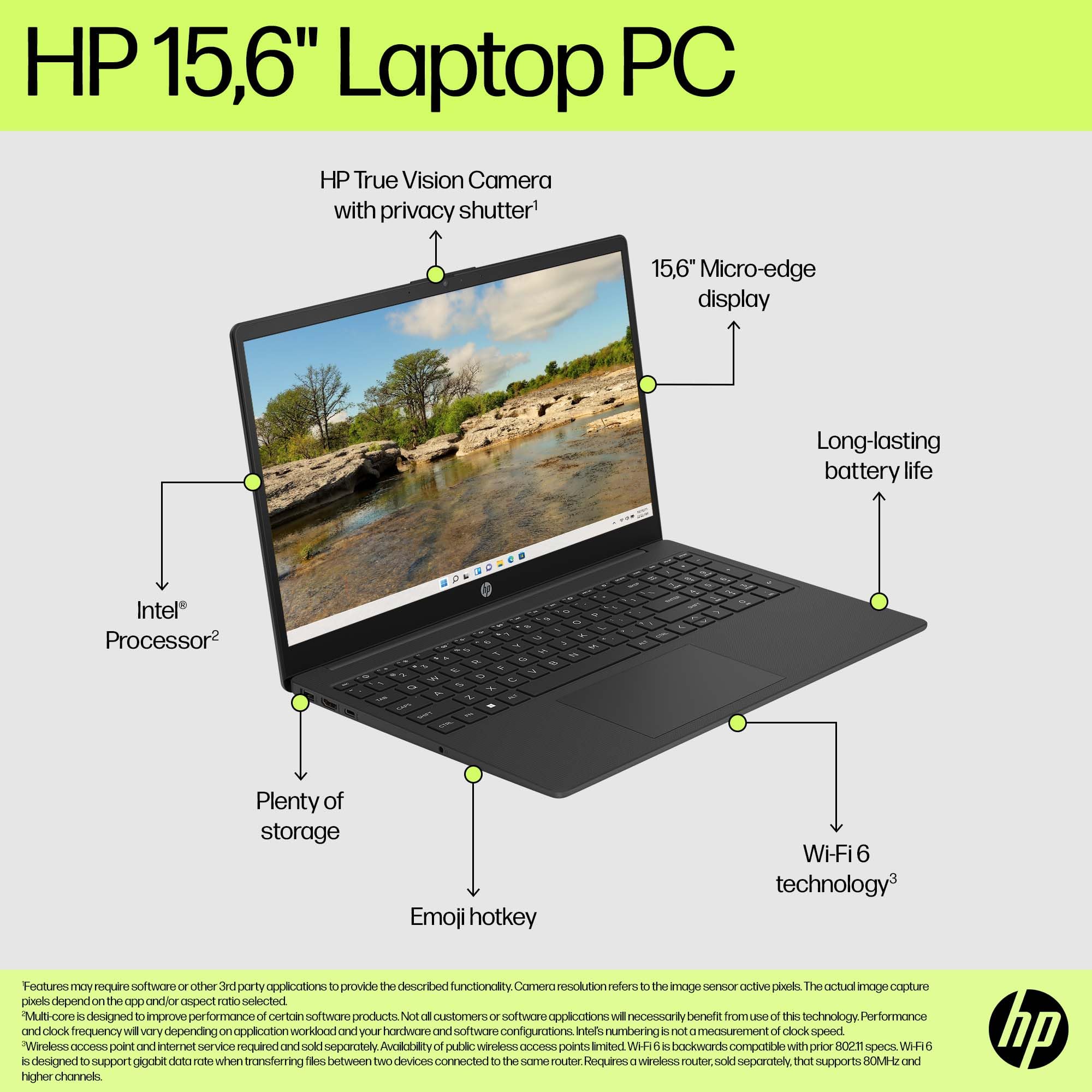 Hp Laptop 15.6&Quot; | Intel N-Series N100 | 8Gb Ram | 128Gb Ufs Storage | Fhd (1920 X 1080) Display | Windows 11 Home In S Mode | Intel Uhd Graphics | 15-Fd0070Na - View 7