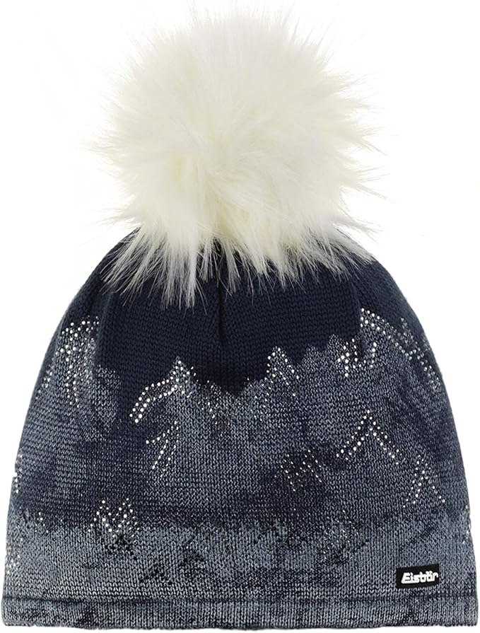 Eisbar Women S Draw Lux Crystal Hat White Dark Cobalt White Amazon Co Uk Clothing