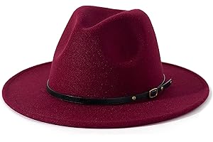 Lisianthus Women Belt Buckle Fedora Hat