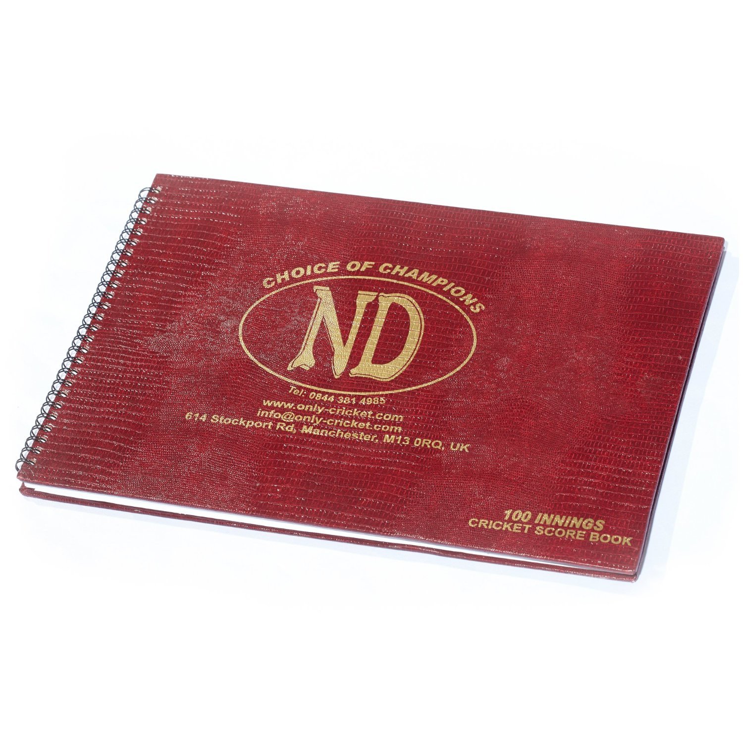 ND Sports 100 Innings Cricket Record Score Book