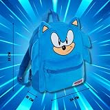 Sonic The Hedgehog 3D Plush Backpack Official Sega Kids Bag School Travel view 3