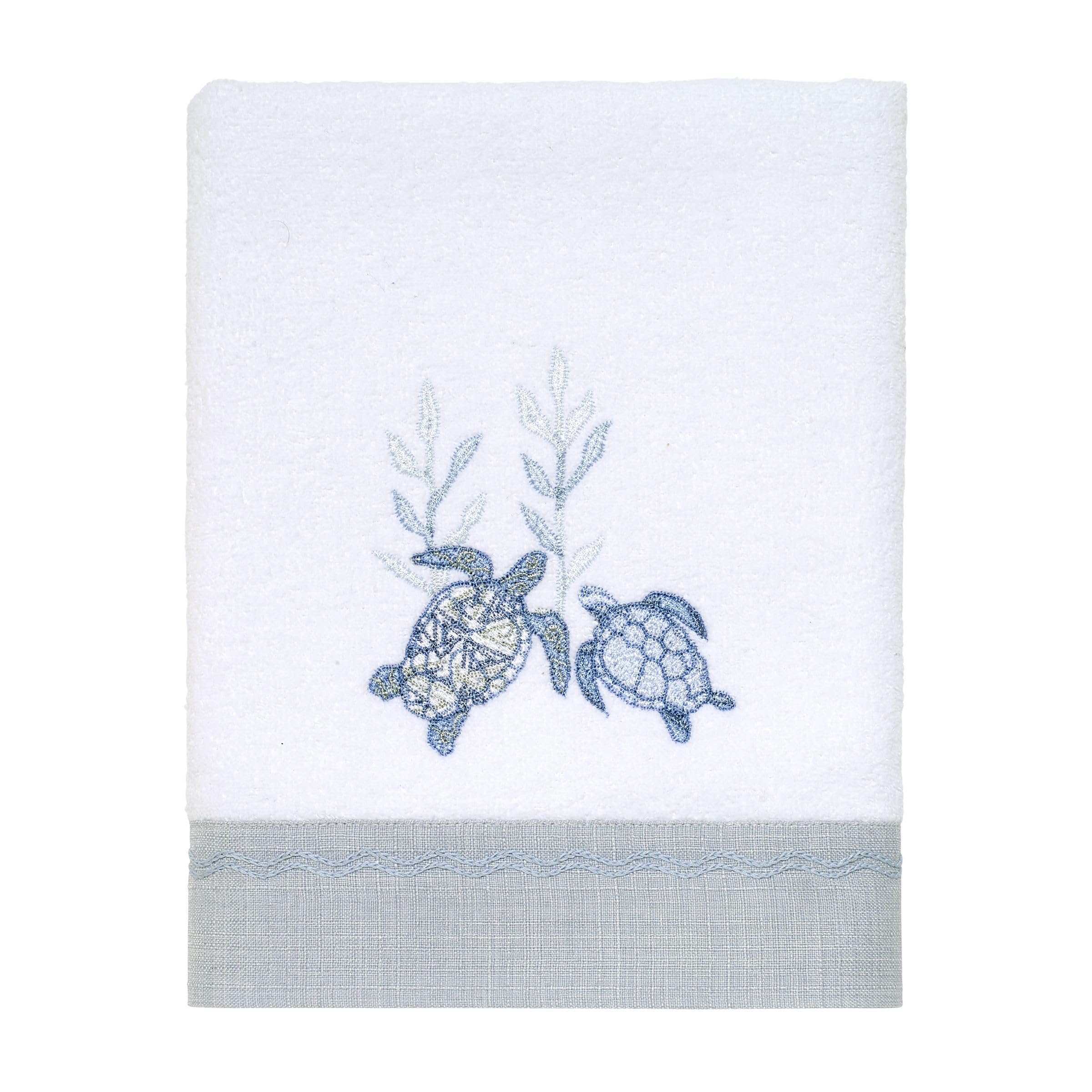 Avanti Linens Caicos Collection, Cotton, Optic White, Hand Towel