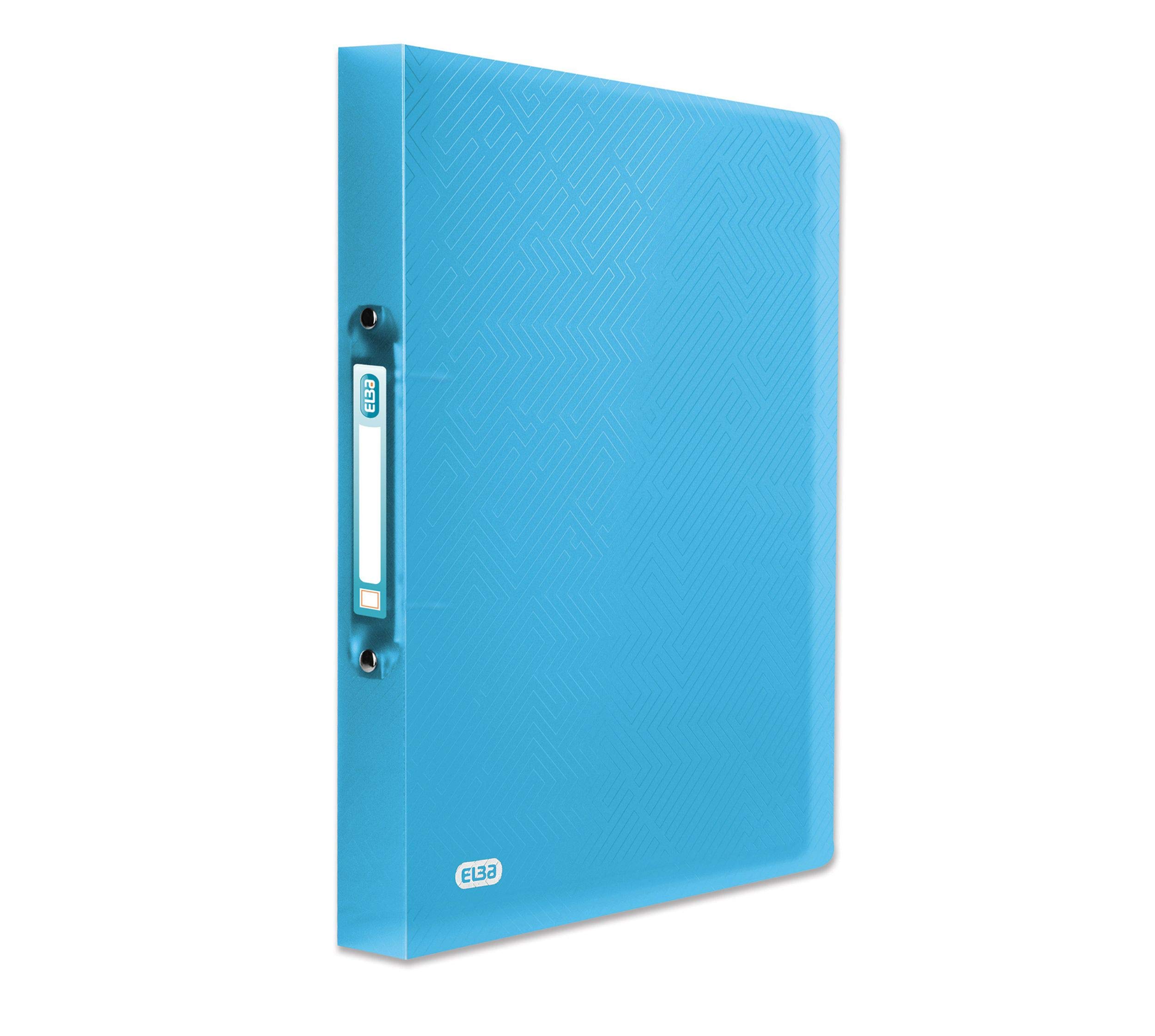 ELBA Urban Ring Binder Plastic DIN A4 Spine Width 10 Blau, 2 cm Rücken