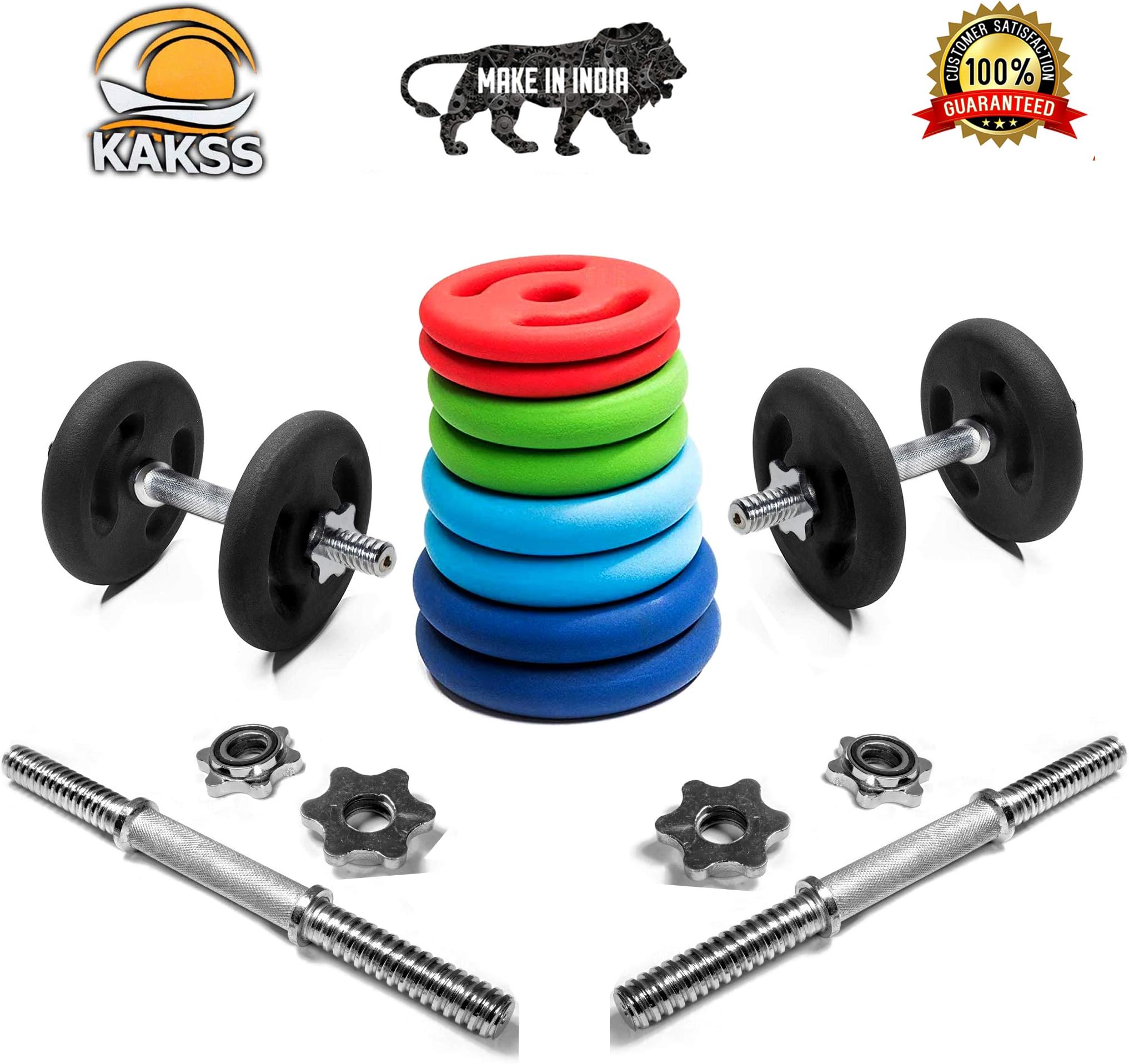 Kakss Home Gym Set with Dumbbell Rod (16 KG)