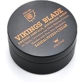 VIKINGS BLADE Luxury Shaving Cream, Sandalwood & Western Red Cedar, Silky Buttery Smooth, Surfactant Base. Refreshing, Clean, Close, FOAMING Shave Cream