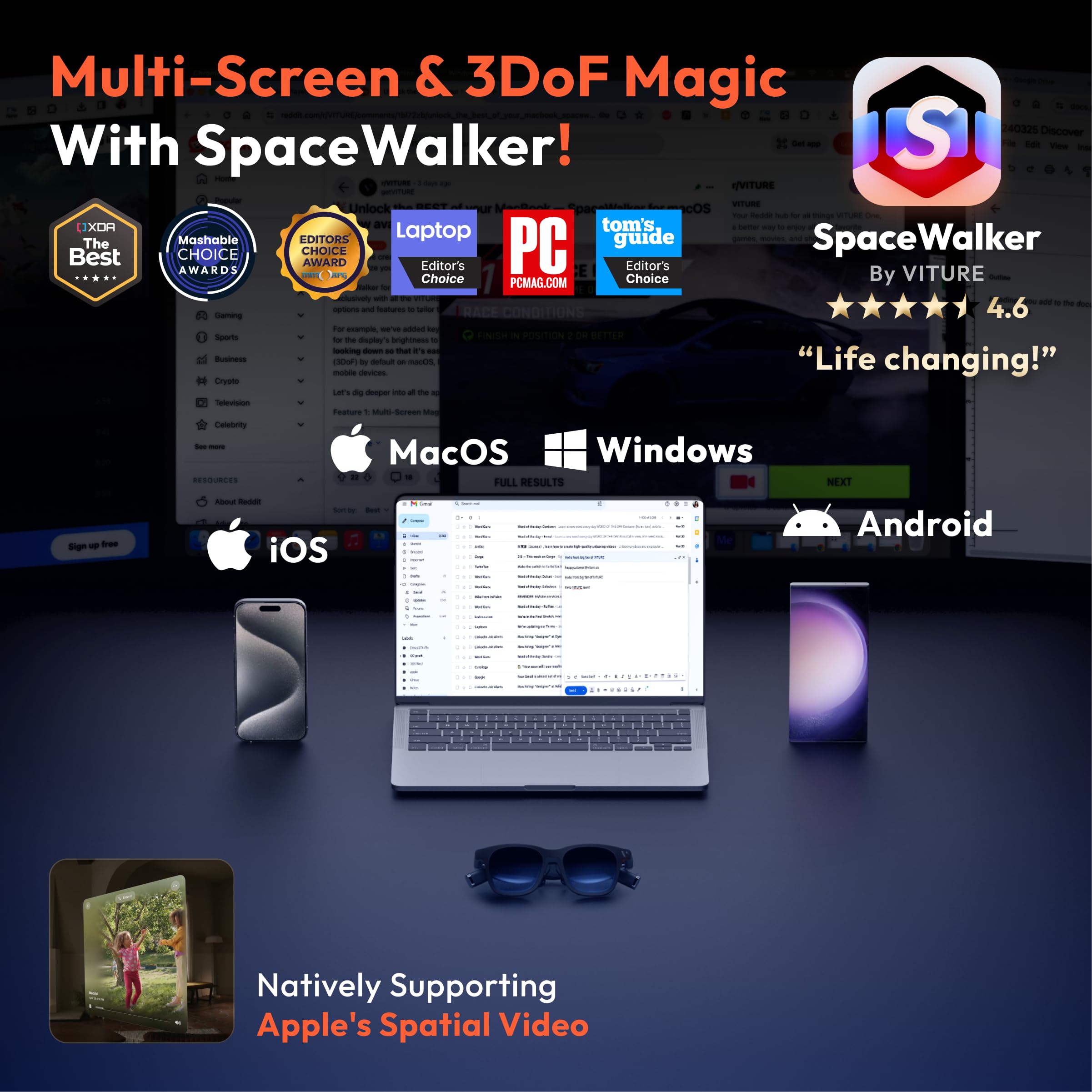 VITURE Pro XR/AR Glasses, 135