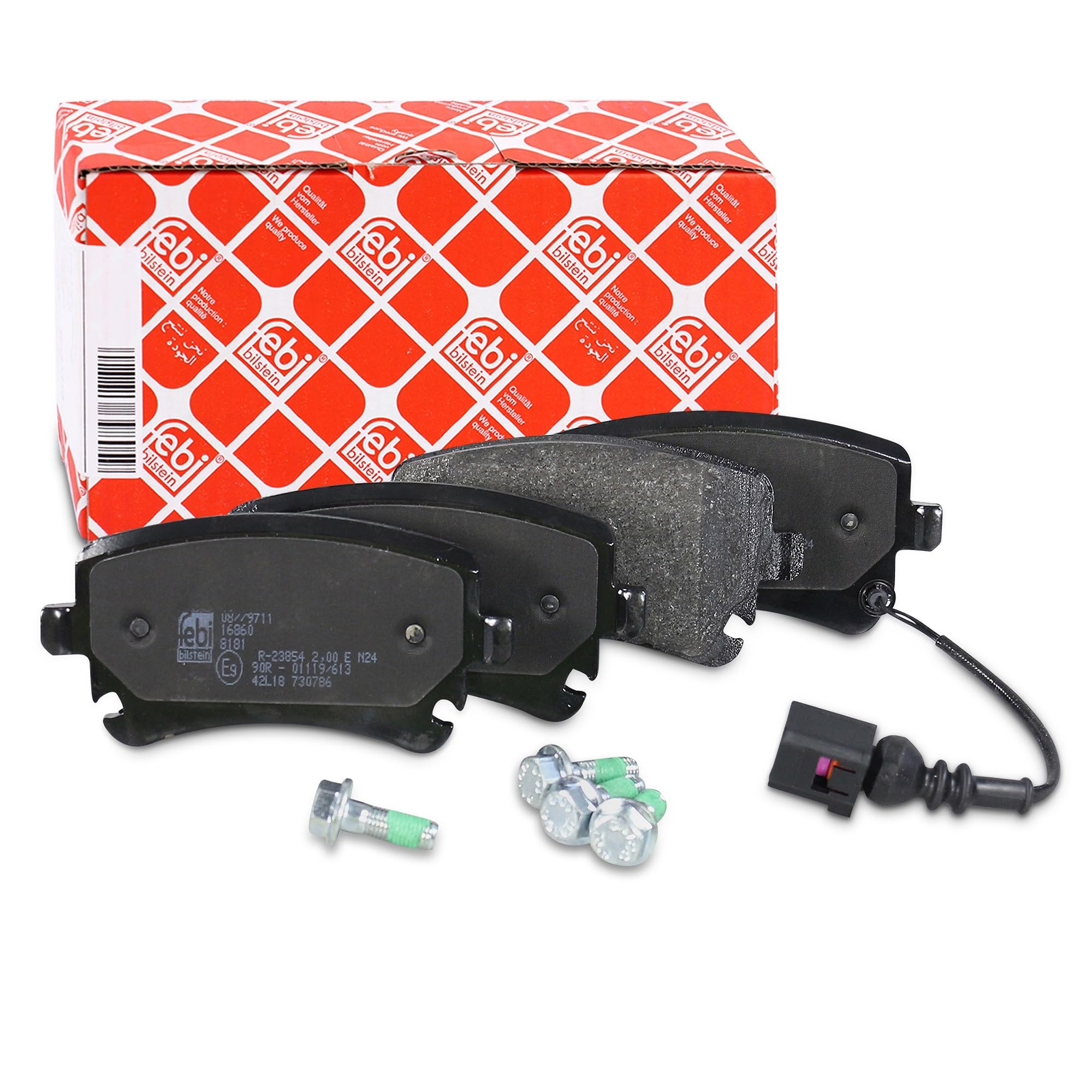 febi bilstein 16860 Brake Pad Set with bolts, 1 unit