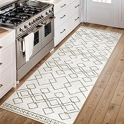 SERISSA Washable Runner Rug,2x6 Soft Non Slip Boho