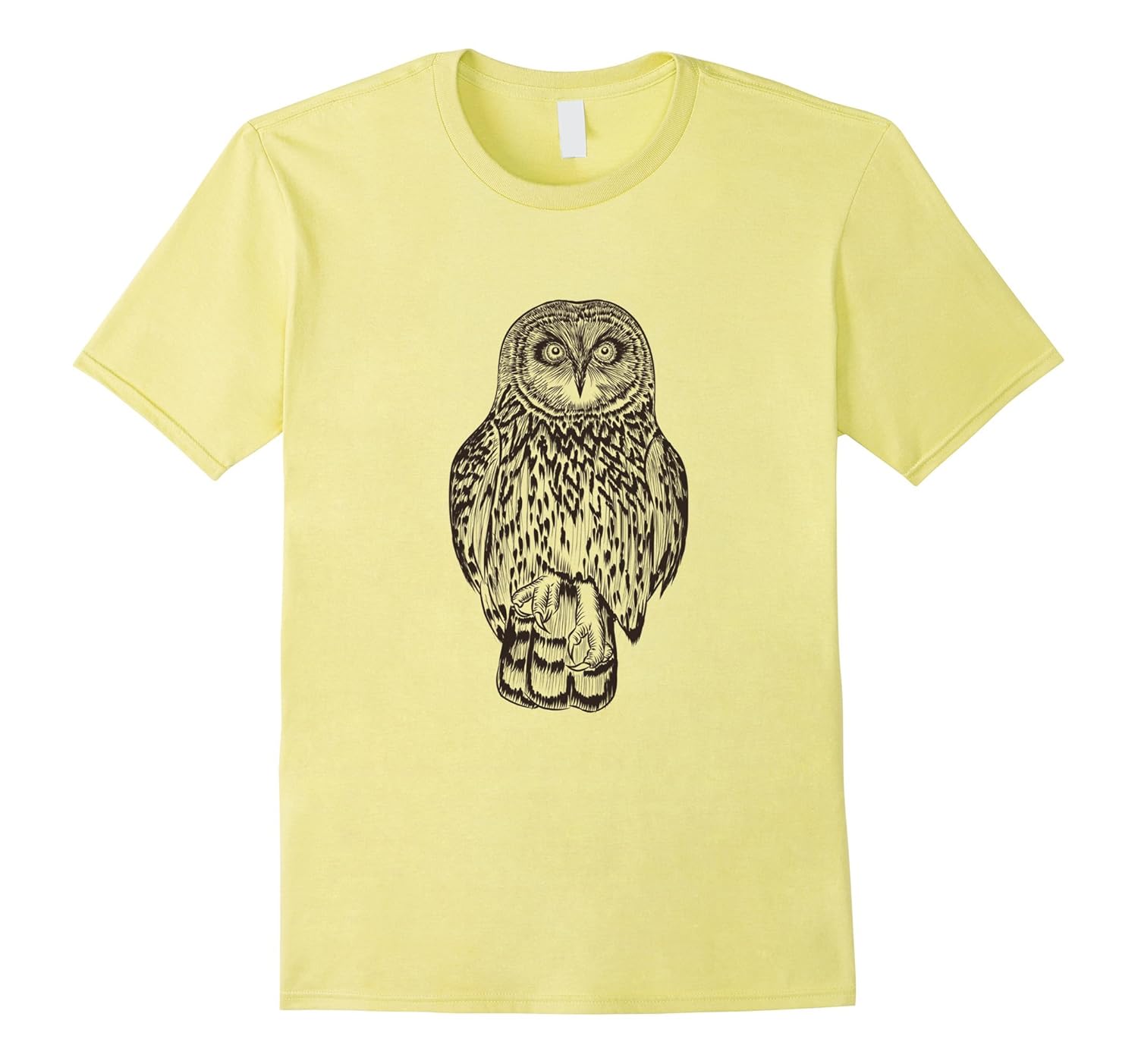 Barn Owl Line Art Print Short Sleeve T Shirt For Men Women Bn
