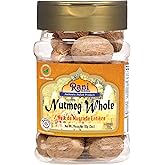 Rani Nutmeg (Jaiphul) Whole Spice, 17-19 Pieces, 3oz (85g) PET Jar ~ All Natural | Vegan | Gluten Friendly | Non-GMO | Kosher