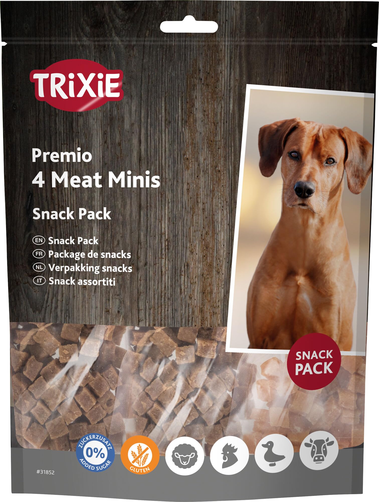 Trixie Premio 4 Meat Minis, Chicken/Duck/Beef/Lamb, 4x100g, 400g, Dog Snack