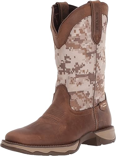 digital camo cowboy boots