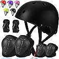 ArgoHome Kids Bike Helmet Toddler Helmet Kids Sport Protective Gear Set Boy Girl Child Cycling Helmet with Knee Pads Elbow Pads Wrist Guards Youth Skateboard Helmet for Kids 3+