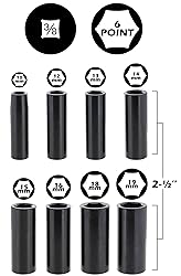 3/8 Impact Socket Set Metric - Deep 3/8” Drive