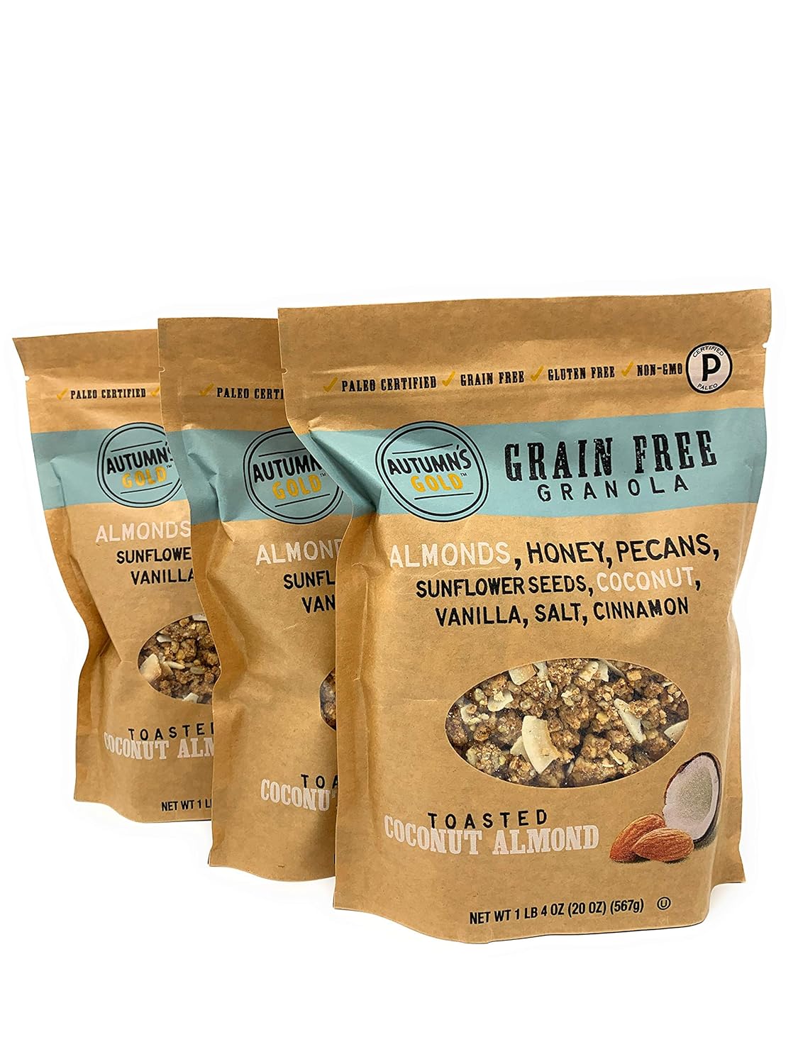 Autumn's Gold Grain Free Toasted Coconut Almond Granola