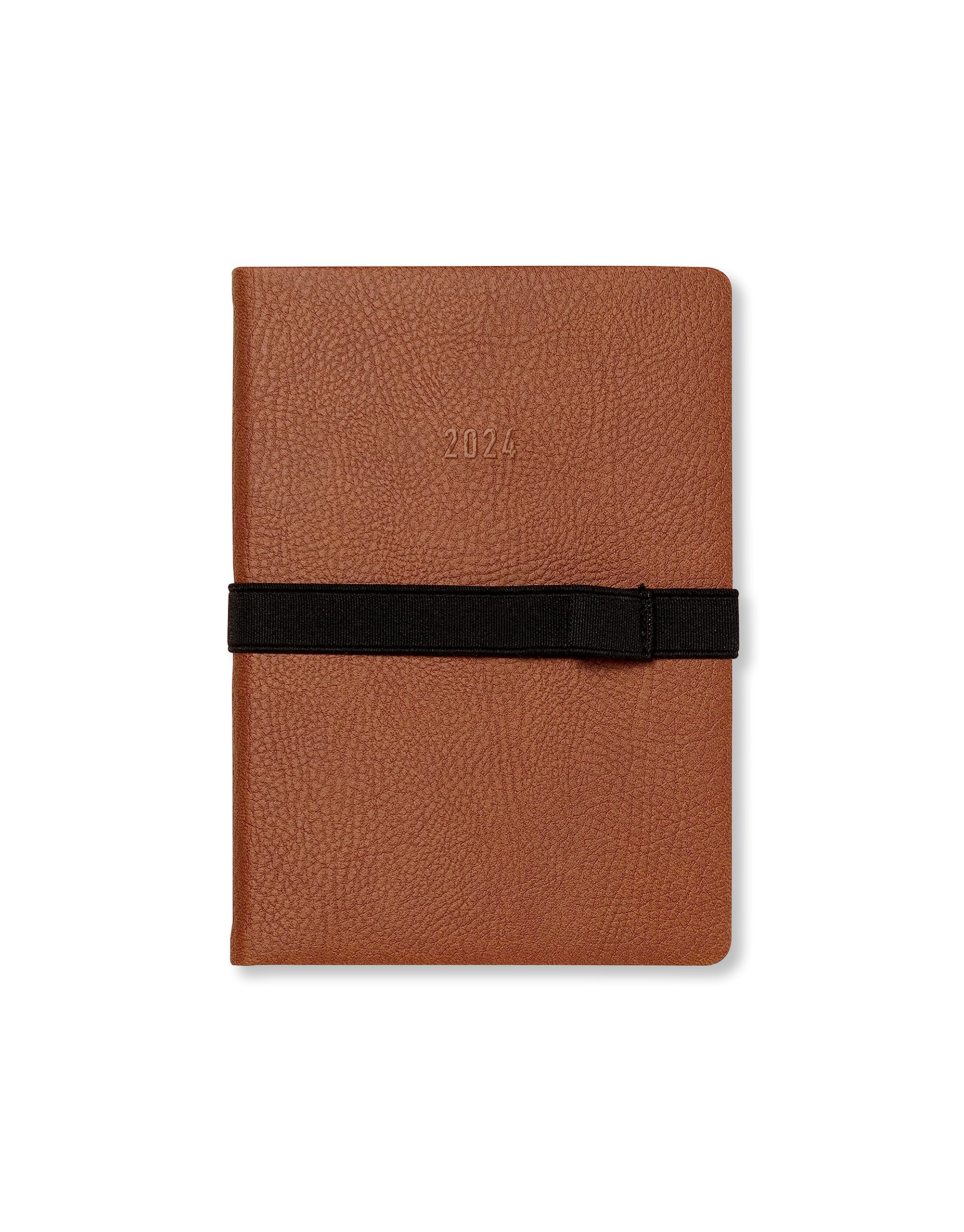 Letts Oslo A6 week to view 2024 diary - tan