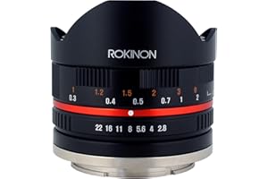 Rokinon RK8MBK28-FX 8mm F2.8 UMC Fisheye II Lens for Fuji X Mount Digital Cameras, Black