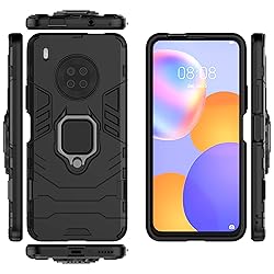 Kukoufey Case for Huawei Y9A - Black Shell Case for