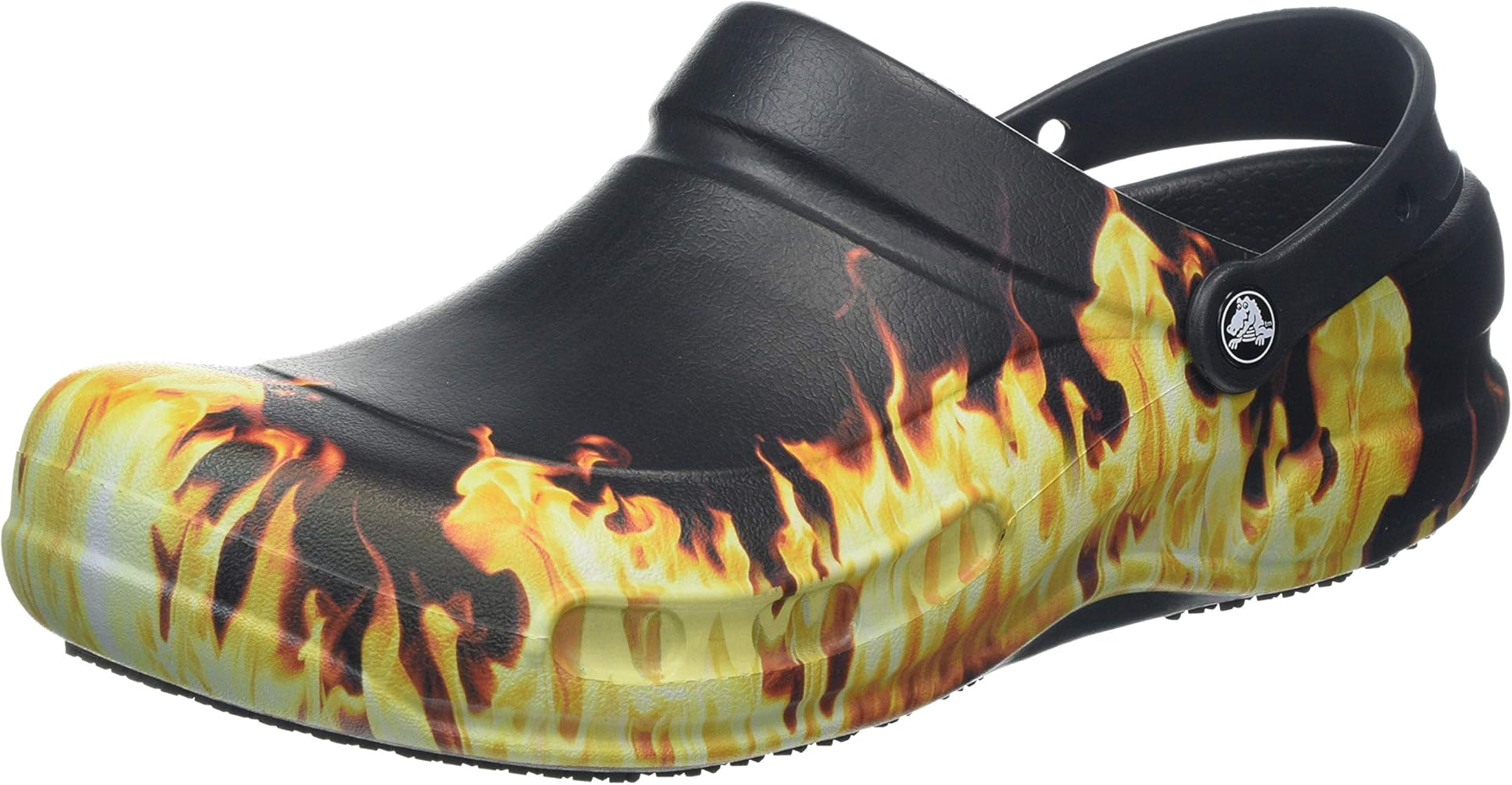 black flame crocs