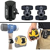 Spider Tool Holster - Pro Tape Measure + Hammer Holster Kit - Upgraded, Self Locking, Quick Draw Universal Tool Holder with Ambidextrous Thumb Lock - Compatible with All Major Brands