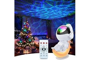Rossetta Astronaut Galaxy Projector Night Light with Timer and Remote, Kids Adults Room Decor, Party, Gifts for Christmas, Birthdays