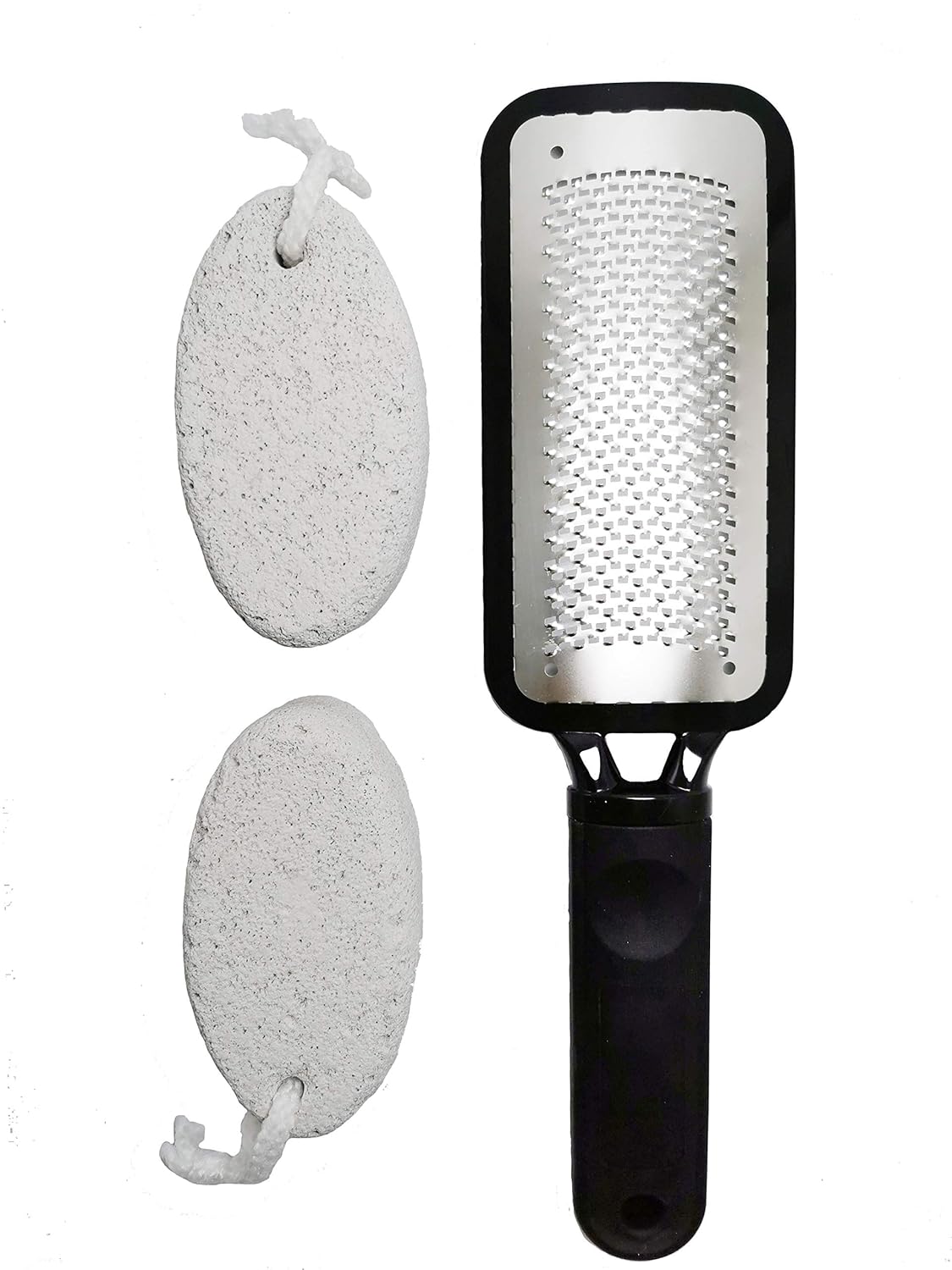 3pcs foot file and pumice stone, Foot Rasp Pedicure Tools Stainless Steel, Hard Skin Callus Remover for Feet and Hands : Beauty