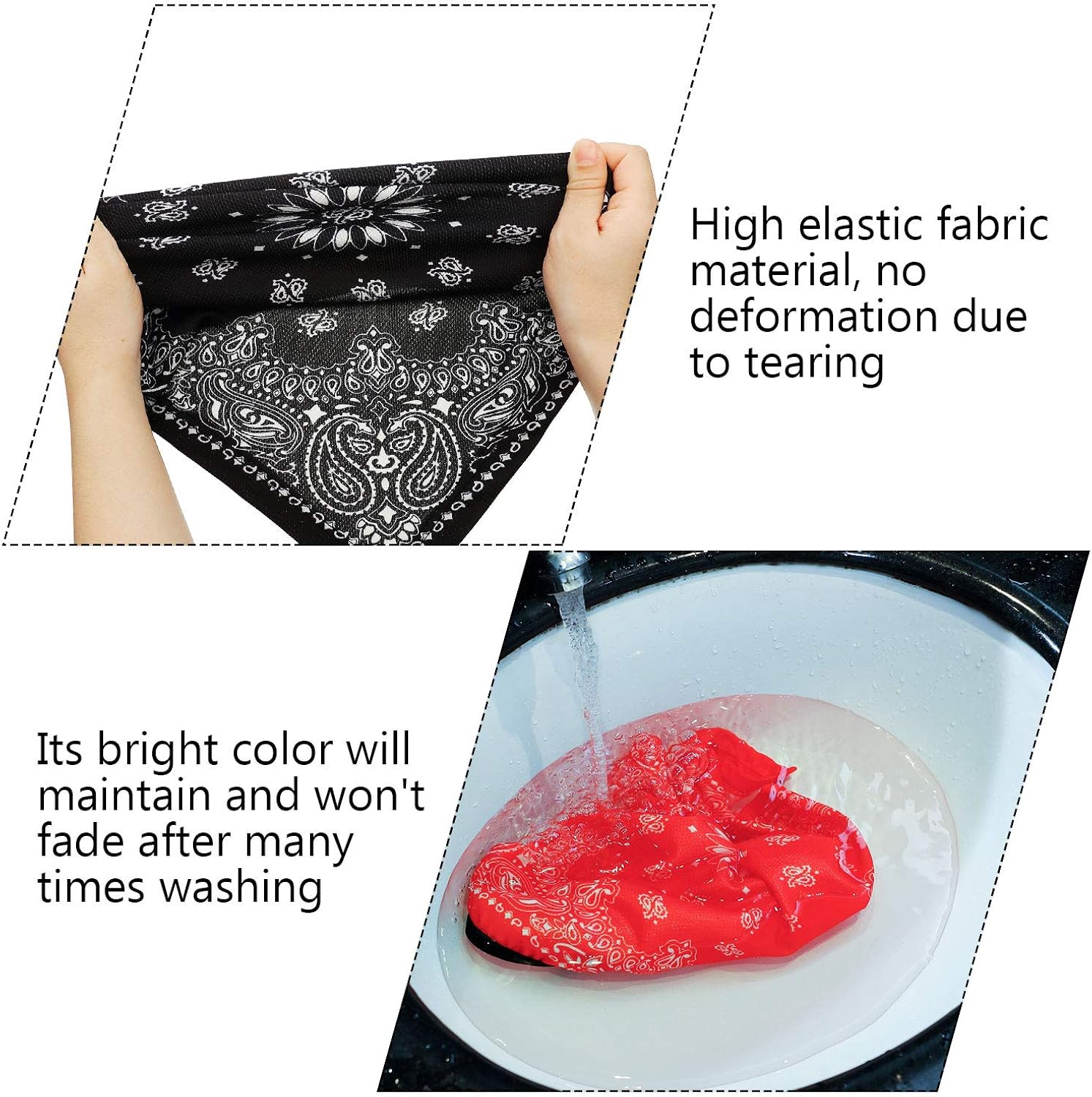 Bandana Face Cover Ear Loops Balaclava Neck Gaiter Scarf Outdoor Headwears for Men Women: Clothing